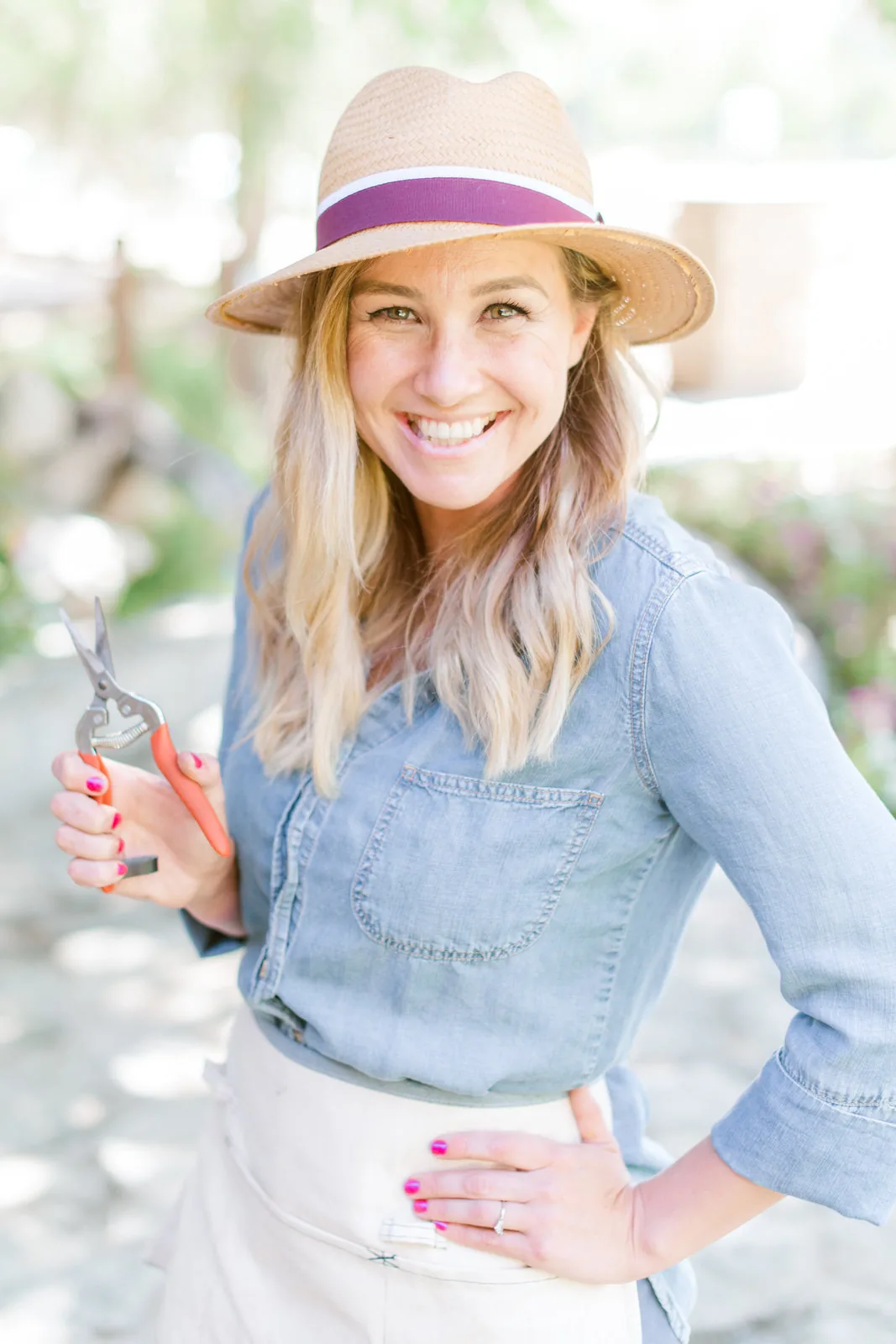 The floral designer of The Little Fleur Co